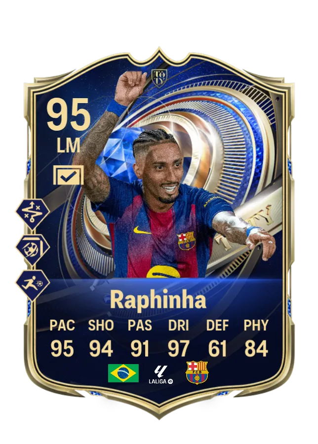 Raphinha - 95 OVR Card